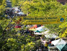 Overhead View of the Moscow Farmers Market